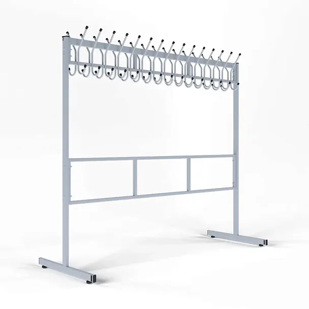 Вешалка гардеробная разборная Н1480 30 крючков - Вид 2