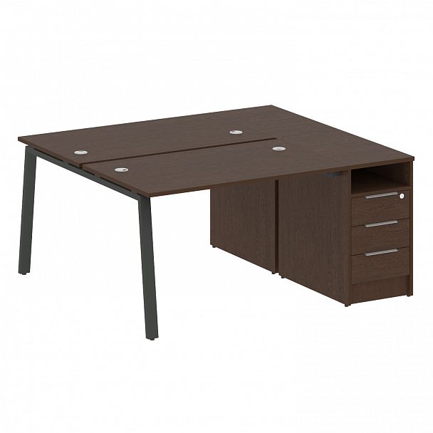 Рабочая станция "Metal System" БА.РС-СТП-2.2 венге/антрацит - Вид 1