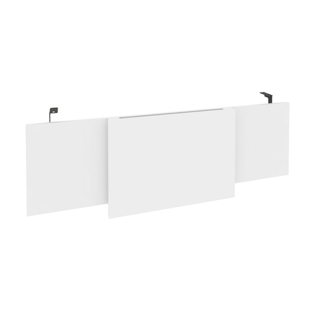 Onix Direct Царга стола руководителя O.M-CSR-4 Белый бриллиант/Антрацит металл 1340*450*54 - Вид 1