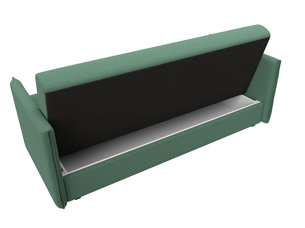 Диван-книжка Лига-018 Рогожка зеленый - Вид 7