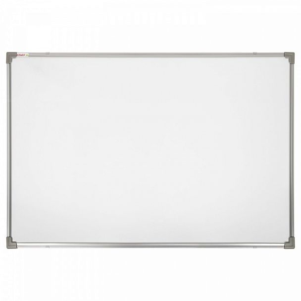 Доска магнитно-маркерная 90х120 см, металлическая рамка, STAFF ECO, 238138 - Вид 1