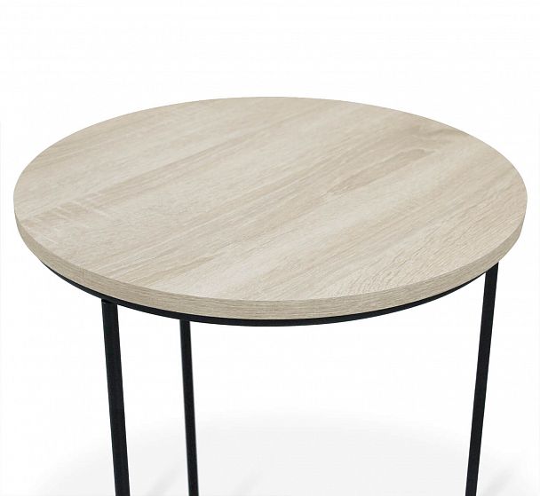 Столик кофейный Sheffilton SHT-CT7 дуб беленый/черный муар - Вид 7