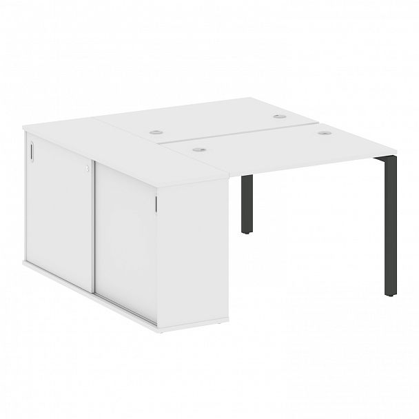 Рабочая станция "Metal System" БП.РС-СШК-1.1 белый/антрацит - Вид 1