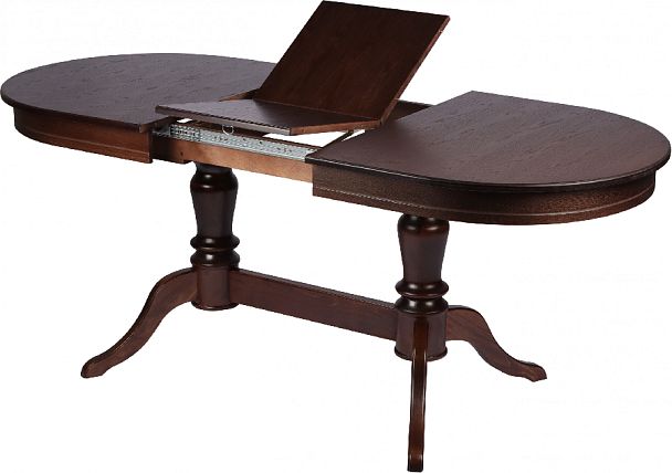 Стол деревянный раздвижной Арей 160(210)х90х76 Темный орех - Вид 4