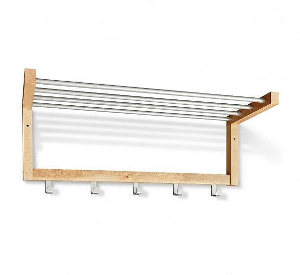 Вешалка Sheffilton Альберо SHT-WH4 прозрачный лак/алюм.мет - Вид 3