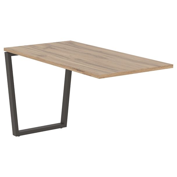 Брифинг-приставка EVB 1367 Дуб Денвер светлый/Мокко 1360х670х750 EDIS - Вид 1