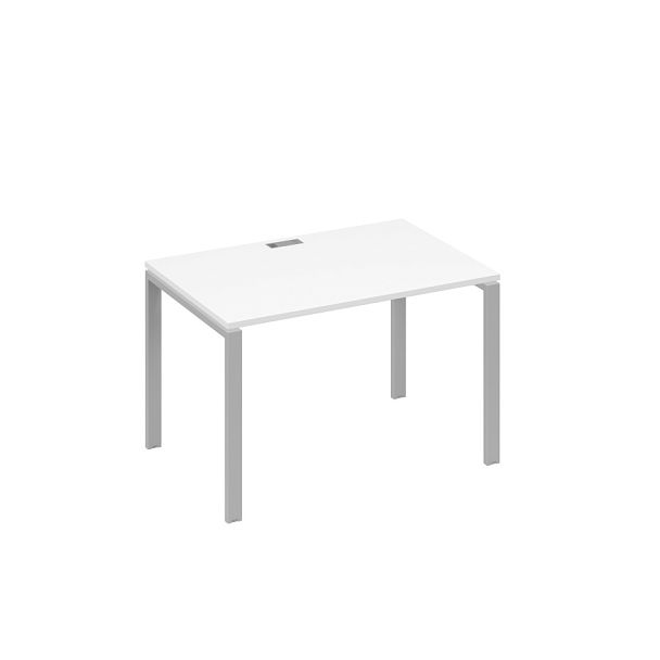 Стол письменный на металлокаркасе UNO A4 А4 Б1 023 БП белый премиум / металлокаркас серый - Вид 1