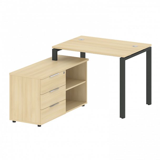 Рабочая станция "Metal System" БП.РС-СТС-2.1 акация/антрацит - Вид 2