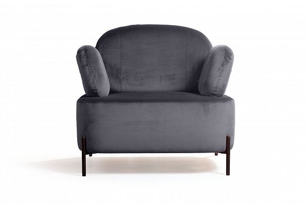 Кресло Dandy, бархат серый 27 - Вид 2
