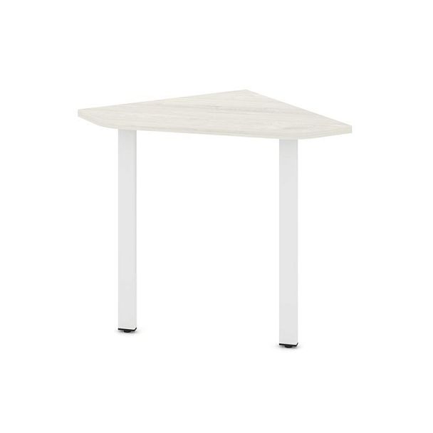 Стайл Проджект Угловой элемент стола SN-6.USP-001 Дуб Наварра/Металл Белый 600*600*750 - Вид 1