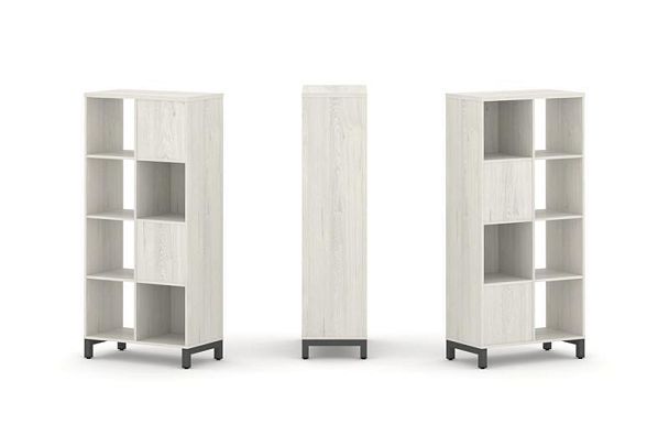 Стайл Проджект Набор стеллажа 2-х сторон., 4 яр. SN.NSD-421 Дуб Наварра/Металл Антрацит 754*400*1615 - Вид 1