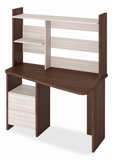 Стол компьютерный Домино Лайт СКЛ-Трап120+НКЛ-120 Карамель/Шамони правый - Вид 1