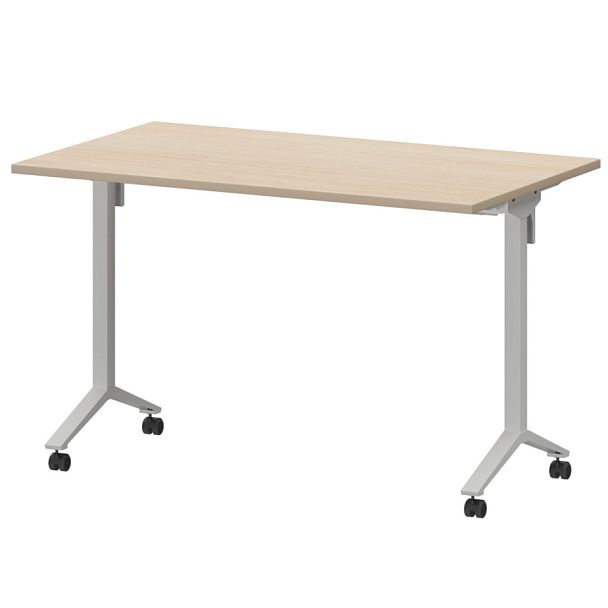 Стол мобильный складной МБ22-120.70 Бук/Белый 1200x700x750 Моби - Вид 1