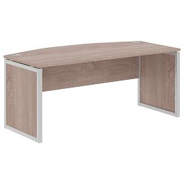 Стол руководителя XQPET 189 Дуб Сонома/Алюминий 1800х914х750 XTEN-QP - Фото предпросмотра