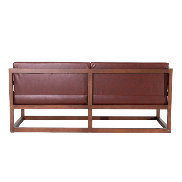 Диван лофт Магнус мини, экокожа Brown - Вид 7