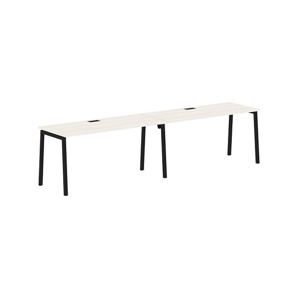 Стол 2-х местный ELWST 3167 Ясень Траун/Черный 3126х670х750 EDIS - Вид 1