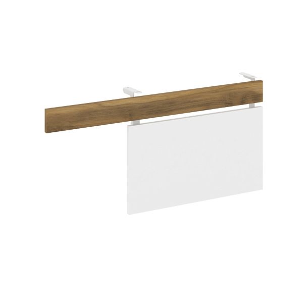 Concept Царга стола с опорной тумбой CN.CST-002 Сандал Янтарный/Белый Бриллиант/Металл Белый 1030*18*458 - Вид 1