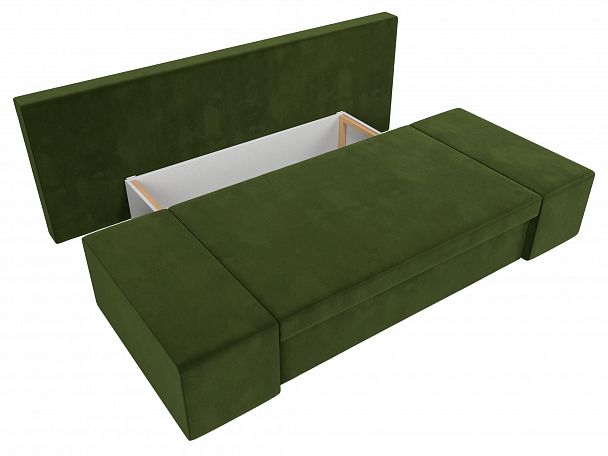 Диван прямой Сан Марко (полностью микровельвет зеленый) - Вид 6
