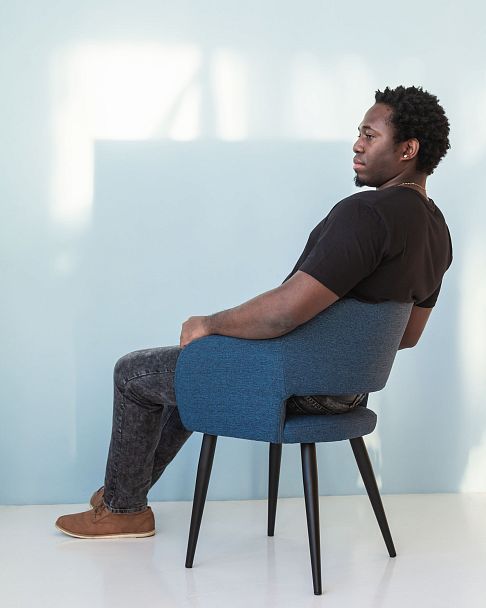 Кресло Oscar БлюАрт/Чёрный - Вид 8