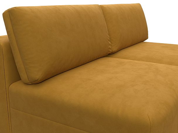 Диван угловой модульный Лига-060 НПБ угол универсальный Велюр желтый - Вид 4
