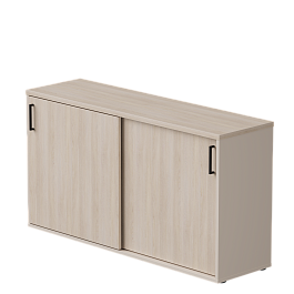 Шкаф-купе низкий Everprof EVO 1374х385х755 Кашемир/Дуб Соната - Фото предпросмотра