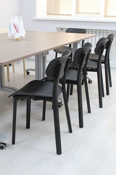 Стул Sheffilton SHT-S85 черный черный/бежевый - Вид 12