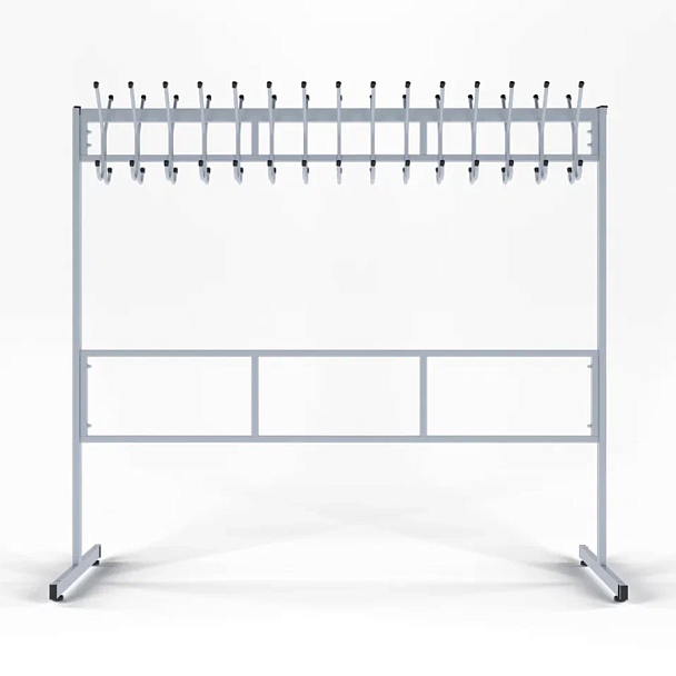 Вешалка гардеробная разборная Н1480 30 крючков - Вид 1