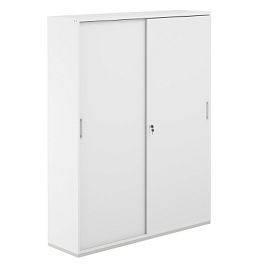 Шкаф-купе 5 ур. 1438х400х1833 / корпус: белый, топ/дно: белый, фасады: белый / Аллегро / Allegro - Фото предпросмотра