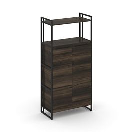 Rift Шкаф 4 ниши широкий RF.SS-43 Дуб Мали/Металл Черный 798*396*1648 - Фото предпросмотра