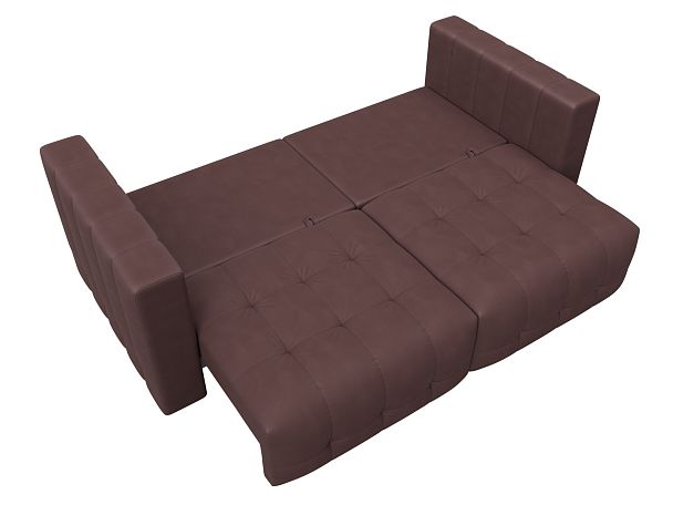 Диван прямой Лига-052 НПБ Замша бордовый - Вид 9