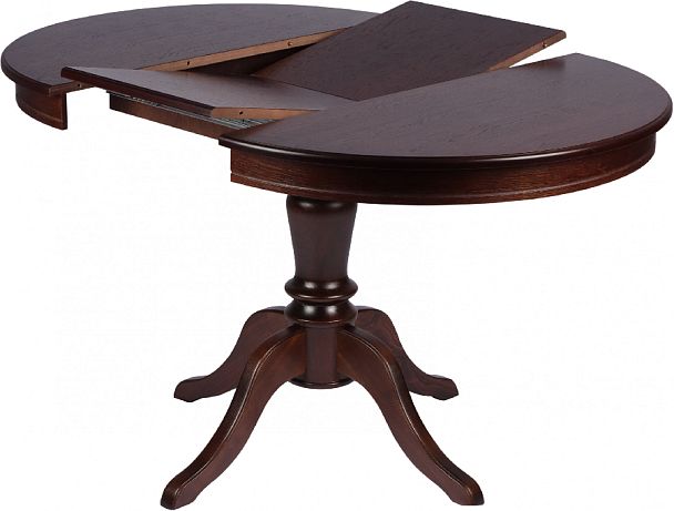 Стол деревянный раздвижной Элат D90(130)х90х76 Темный орех - Вид 4