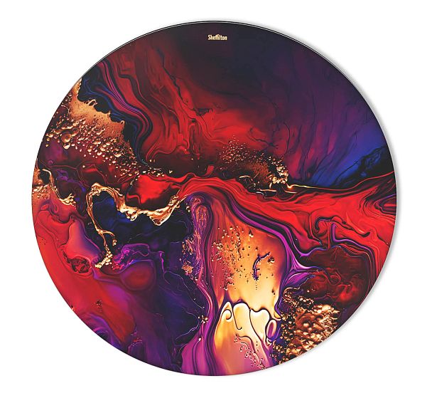 Столешница Sheffilton SHT-TT32 60 стекло/МДФ амарантовый - Вид 2