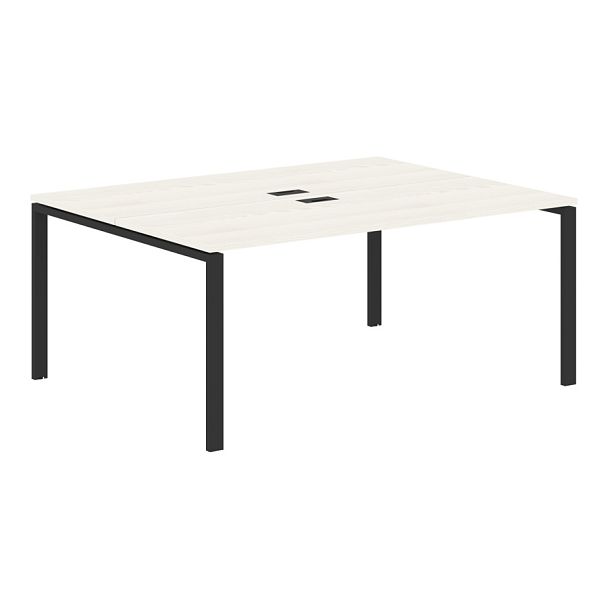Стол 2-х местный EUWST 1713 Ясень Траун/Черный 1760х1346х750 EDIS - Вид 1