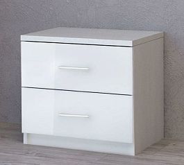 Тумба прикроватная В Белый ЛДСП - Фото предпросмотра