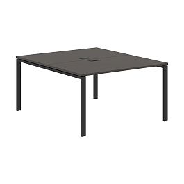 Стол 2-х местный EUWST 1316 Мокко/Черный 1360х1606х750 EDIS - Фото предпросмотра