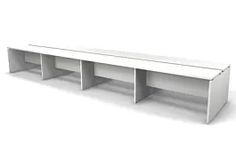 EUROPE/ЕВРОПА RE016-552х123 Двухсторонняя станция 5520x1230x750 Белый - Фото предпросмотра