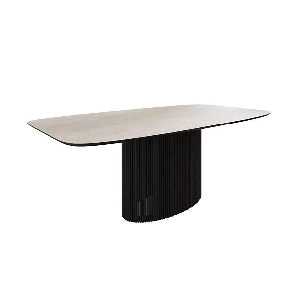 Стол Nolan 160, керамика матовая, белая - Вид 2