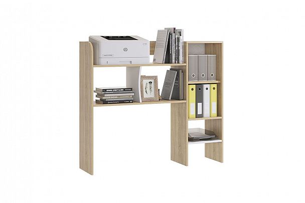 Энерджи Надстройка 1200 прямая MDE-08.1623 дуб сонома/белый - Вид 2