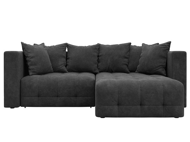 Диван угловой Лига-052 НПБ угол универсальный Велюр серый - Вид 2