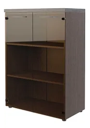 TORR TMC 85.2 Шкаф со стеклянными дверьми и топом Torr кабинет руководителя  венге магия - Фото предпросмотра