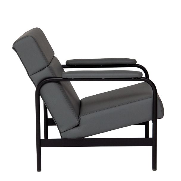 Кресло Kingston, экокожа Cayenne 1119, каркас металл RAL черный муар - Вид 3