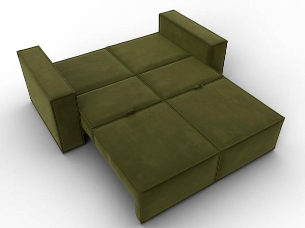 Диван прямой Куба мини Микровельвет зеленый - Вид 10