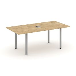 Style Project Direct Direct Стол переговорный SN-6P.SPRG-198 Тиквуд Светлый/Металл Серый 1980*980*750 - Фото предпросмотра