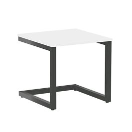 Home Office Стол журнальный VR.SP-2-58.G Белый бриллиант/Антрацит металл 580*600*550 - Фото предпросмотра