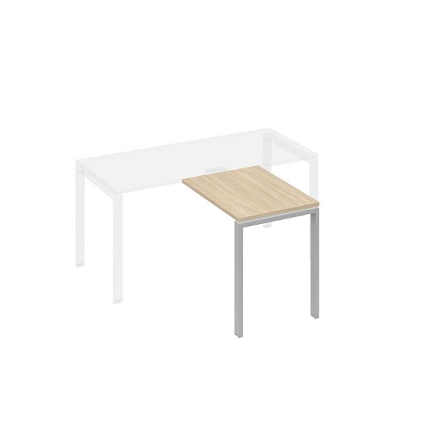 Брифинг-приставка с каркасом UNO A4 А4 Б1 071 БП дуб скандинавский / металлокаркас серый - Вид 1