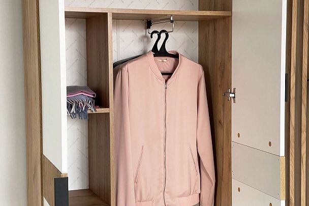 Бери Шкаф двухдверный MPR-024.2563 дуб крафт золотой/белое дерево - Вид 8