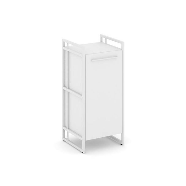 Rift Шкаф 2 ниши узкий RF.SU-21 (R) Белый Бриллиант/Металл Белый 420*396*924 - Вид 1