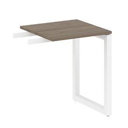 Metal System Quattro Приставной элемент на О-образном м/к 50БО.ПР-1 Вяз/Белый металл 600*600*750 - Фото предпросмотра