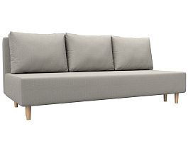 Диван прямой Лига-033 Рогожка бежевый - Фото предпросмотра