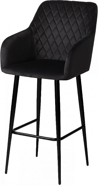 Барное поворотное кресло Барли К, черный H75/черный - Вид 2